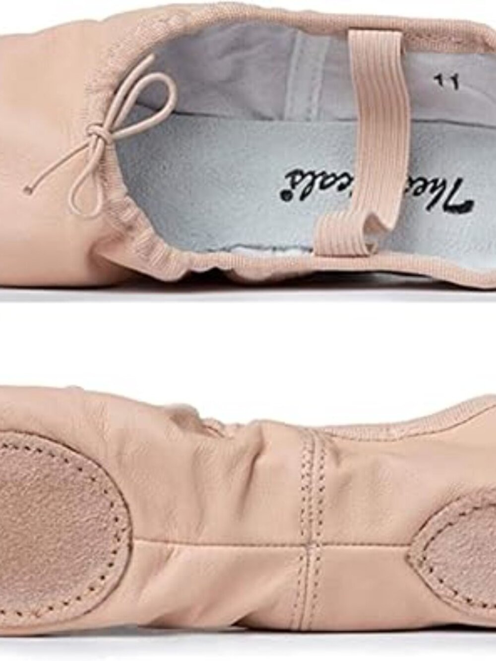 Theatricals Adult Leather Split-Sole Ballet Shoes